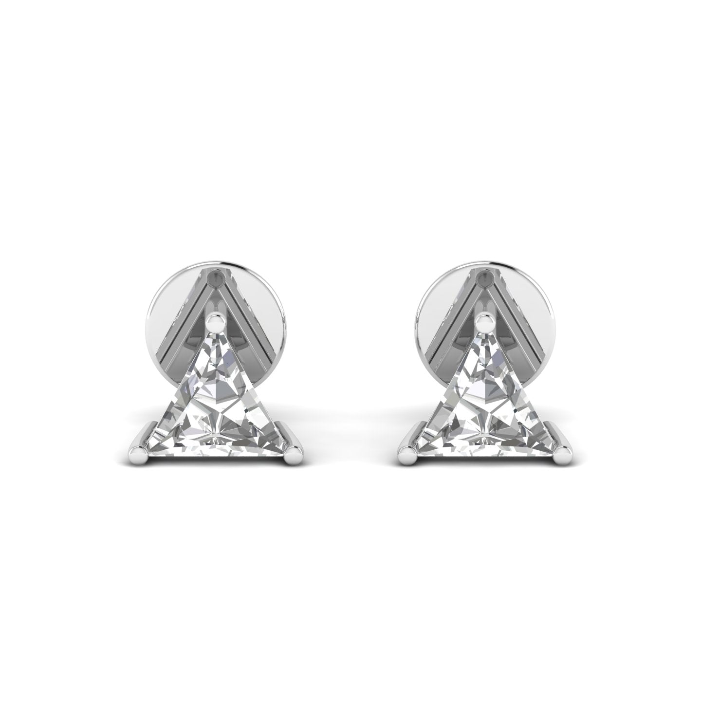 14K Gold Studded TW 1.4 Carat D Color VS1 Clarity Lab Grown Diamond Studs.